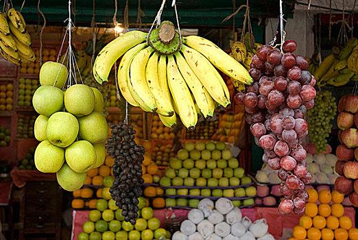 孟加拉,十月,2007年中国,香港,水果店,展示红提红提孟加拉,水果,销售